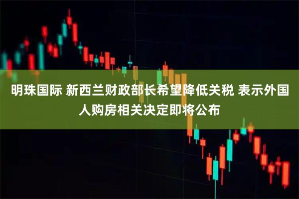 明珠国际 新西兰财政部长希望降低关税 表示外国人购房相关决定即将公布